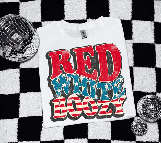 Red, White, Boozy Tee