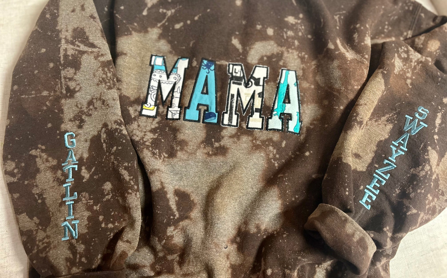 Mama Onesie/Blanket Embroidered Sweatshirt