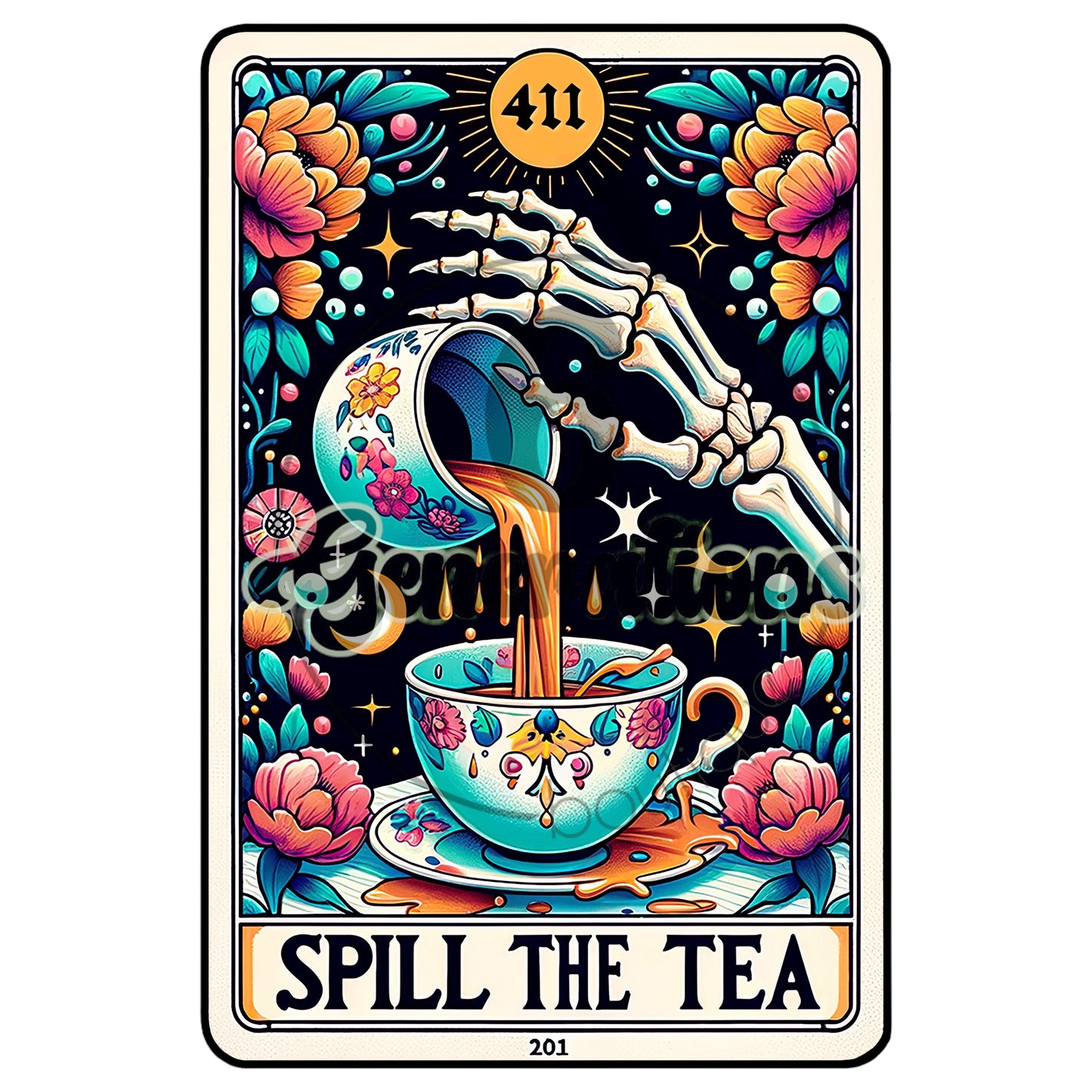 Spill The Tea DTF Print