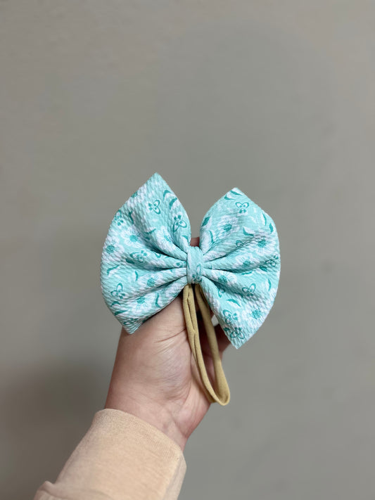 Blue Floral Nylon