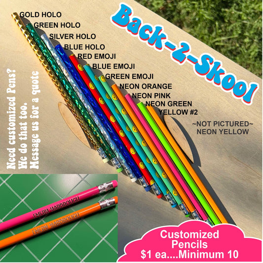 Name Pencils - Pack of 10