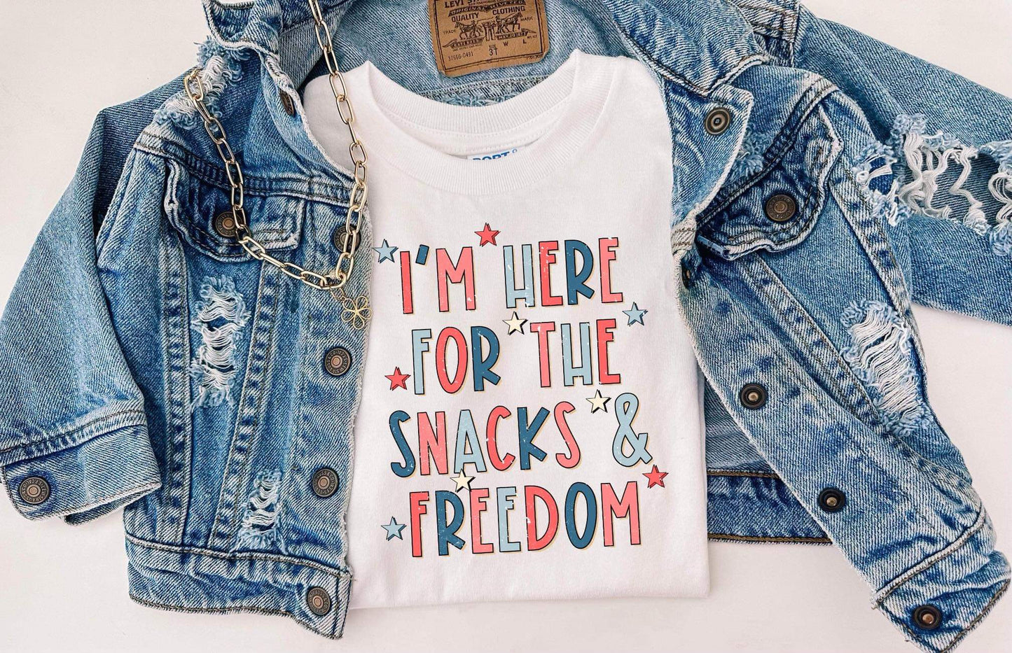 Snacks & Freedom Kids Tee