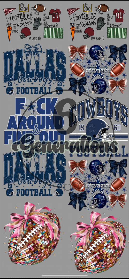 8. Football Premade Gang Sheet