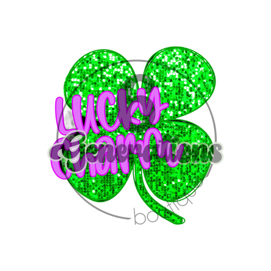 Lucky Charm Clover DTF Print