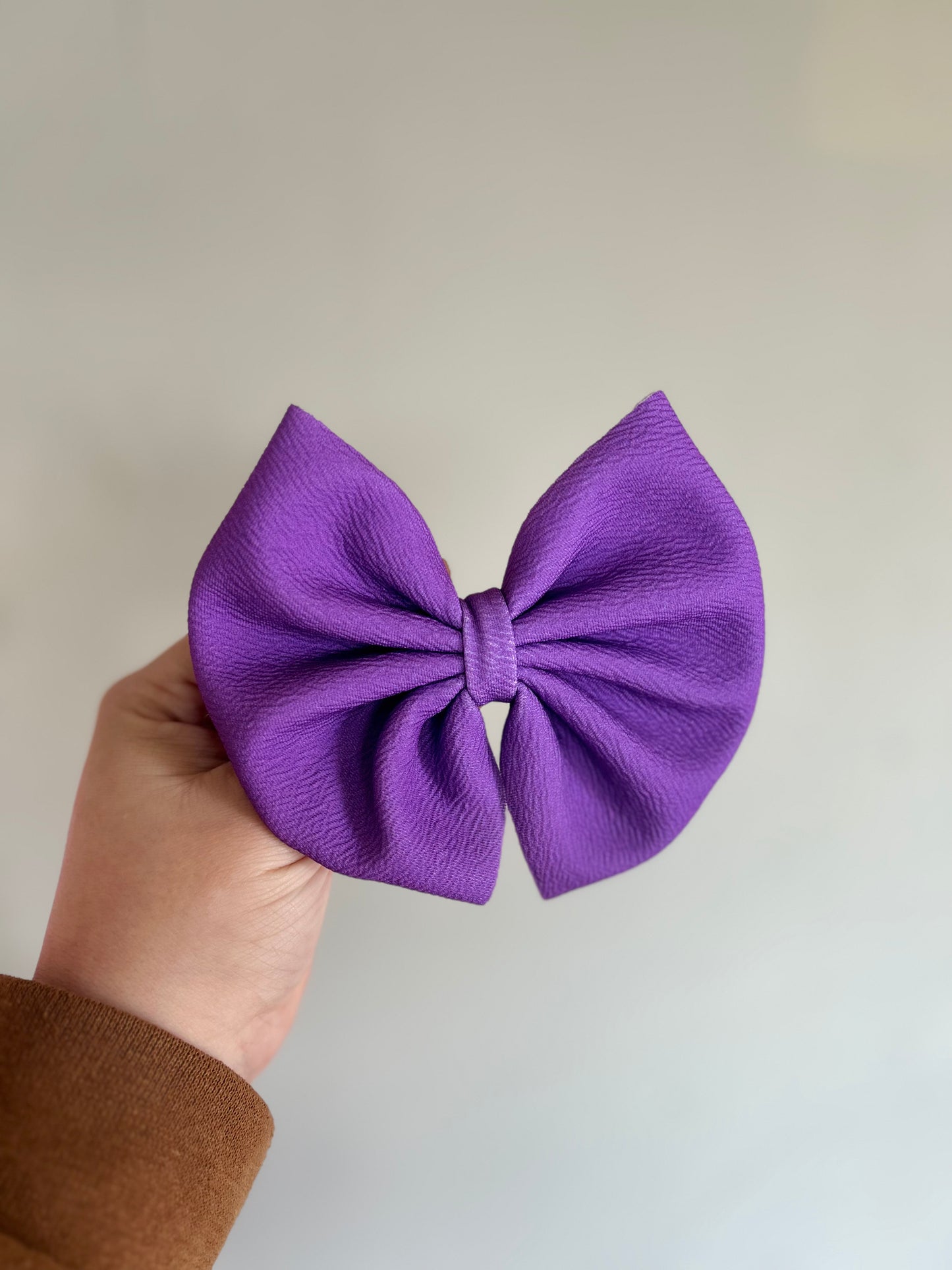 Purple Clip Bow