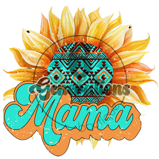 Sunflower Mama DTF Print