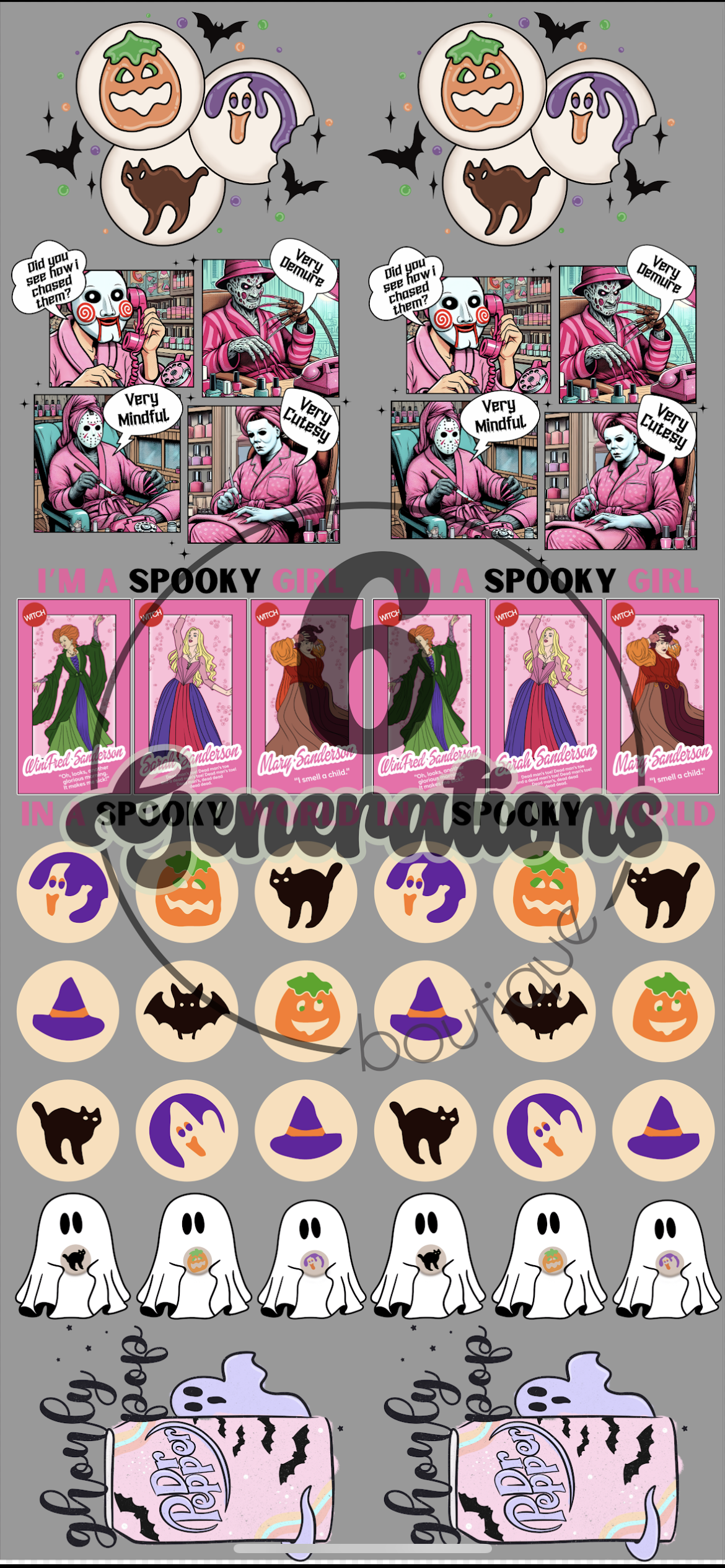 2. 48” Halloween Premade Gang Sheet