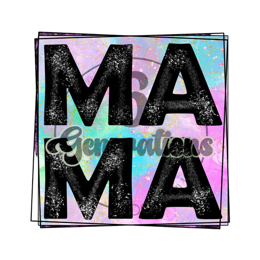 Tie Dye Mama DTF Print