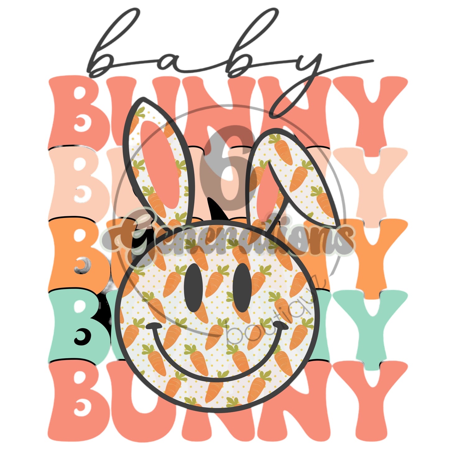 Baby Bunny DTF Print