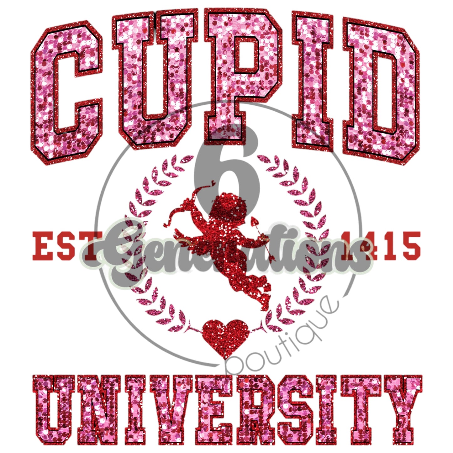 Cupid University DTF Print