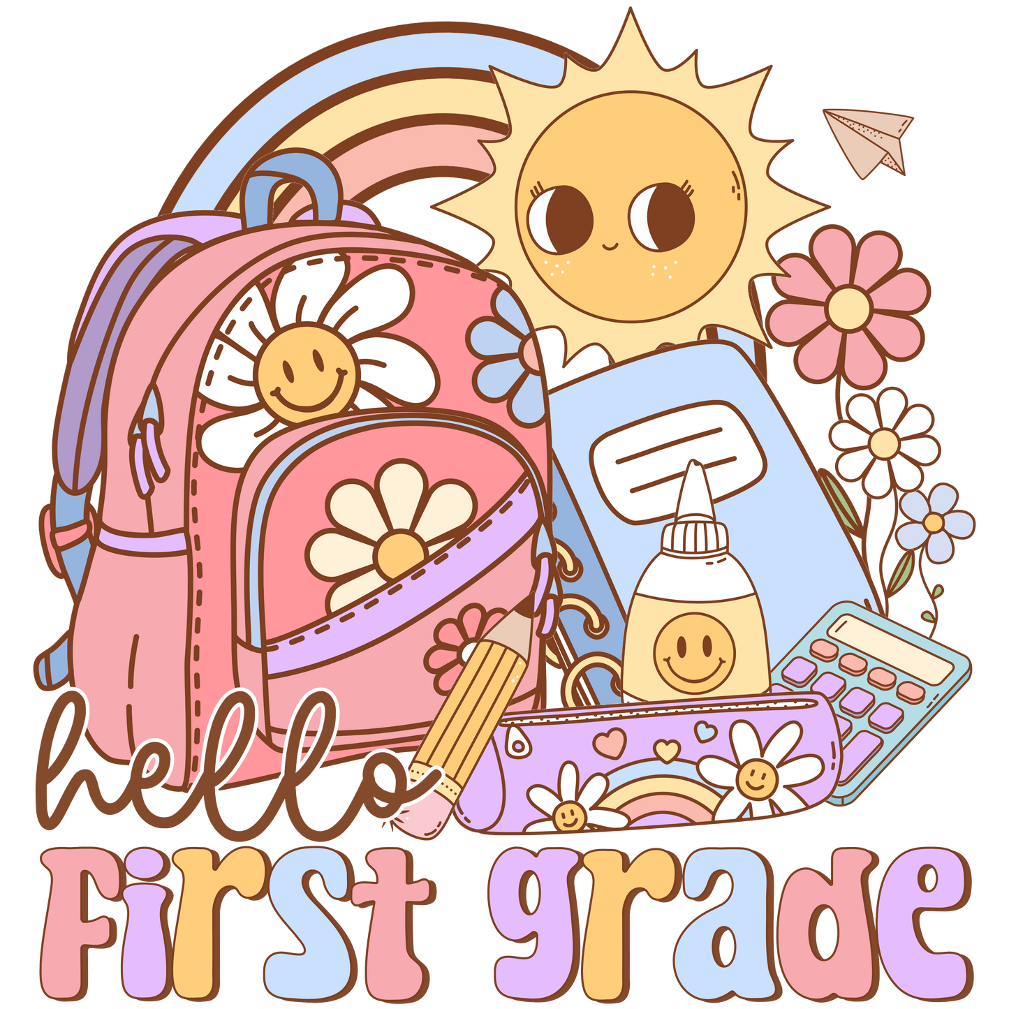 Hello First Grade Kids Tee