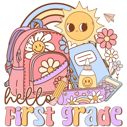 Hello First Grade Kids Tee