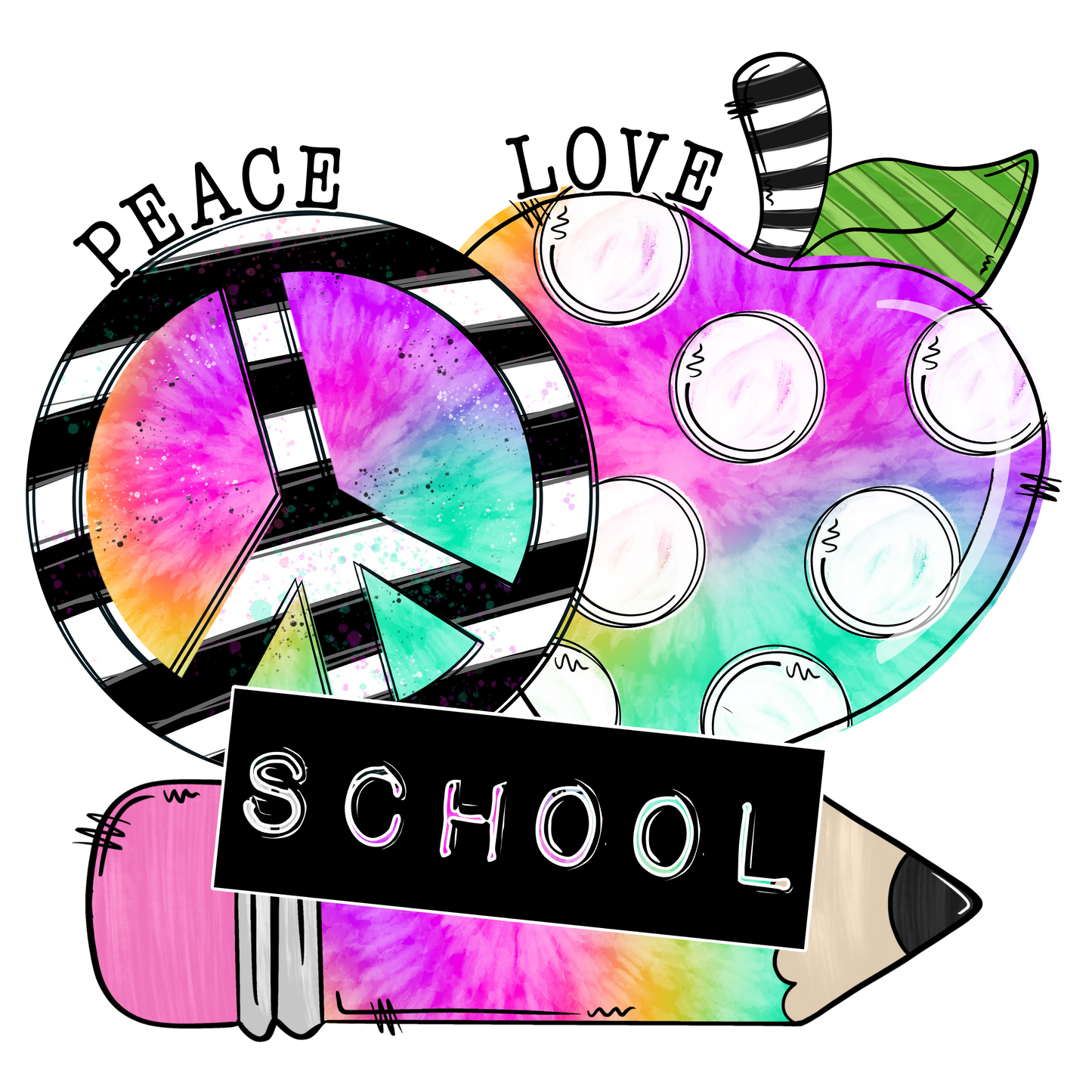 Peace, Love, School Kids Tee